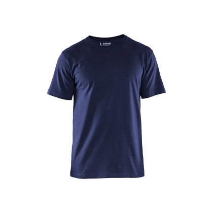T-shirt, Blaklader, 3525, colore blu, 100% cotone, cuciture rinforzate