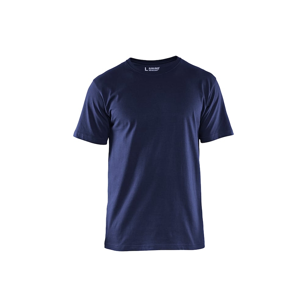 T-shirt, Blaklader, 3525, colore blu, 100% cotone, cuciture rinforzate