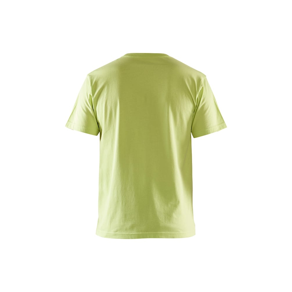 T-shirt, Blaklader, 3525, colore verde lime, 100% cotone, cuciture rinforzate