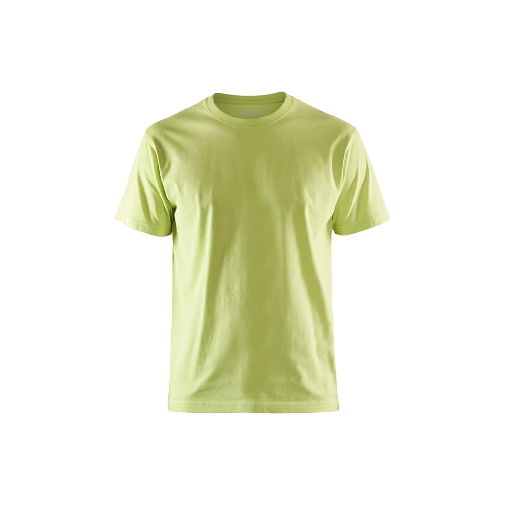 T-shirt, Blaklader, 3525, colore verde lime, 100% cotone, cuciture rinforzate
