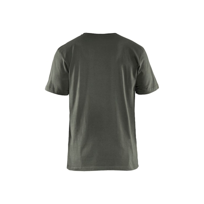 T-shirt, Blaklader, 3525, colore verde militare, 100% cotone, cuciture rinforzate