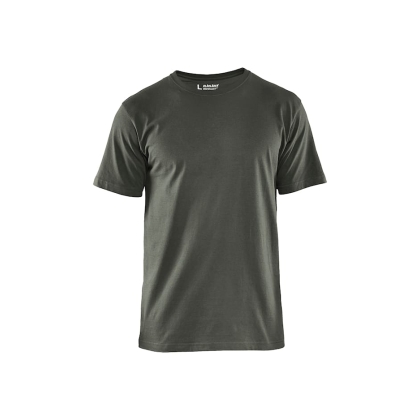 T-shirt, Blaklader, 3525, colore verde militare, 100% cotone, cuciture rinforzate