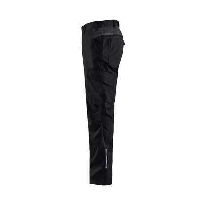 Pantalone Blaklader Industria Stretch 1444 NERO GRIGIO, è ideale per l'industria, manutenzione e qualsiasi ambiente di lavoro