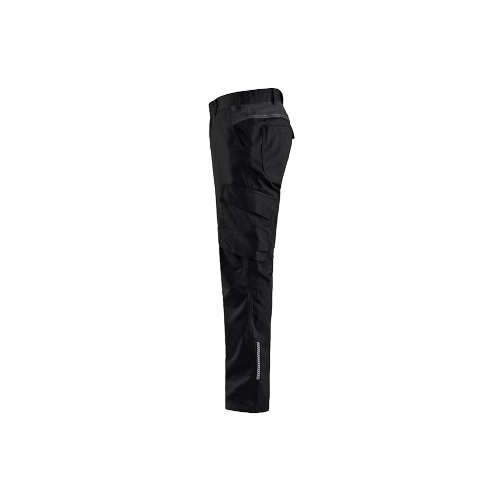 Pantalone Blaklader Industria Stretch 1444 NERO GRIGIO, è ideale per l'industria, manutenzione e qualsiasi ambiente di lavoro