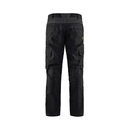 Pantalone Blaklader Industria Stretch 1444 NERO GRIGIO, è ideale per l'industria, manutenzione e qualsiasi ambiente di lavoro