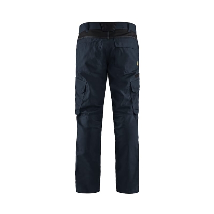 Pantalone Blaklader Industria Stretch 1444 BLU NERO, è ideale per l'industria, manutenzione e qualsiasi ambiente di lavoro