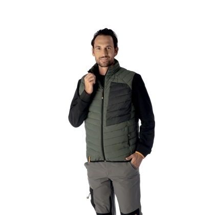 Gilet D-Force Asti C003, 100% poliestere, verde.