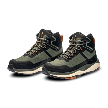 Scarpe antinfortunistiche D-Force Novara Rise, verde/nero.