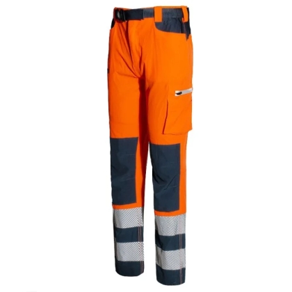 Pantalone Issa Extreme HV 8450NB arancioni, 96% poliestere, 4% spandex.