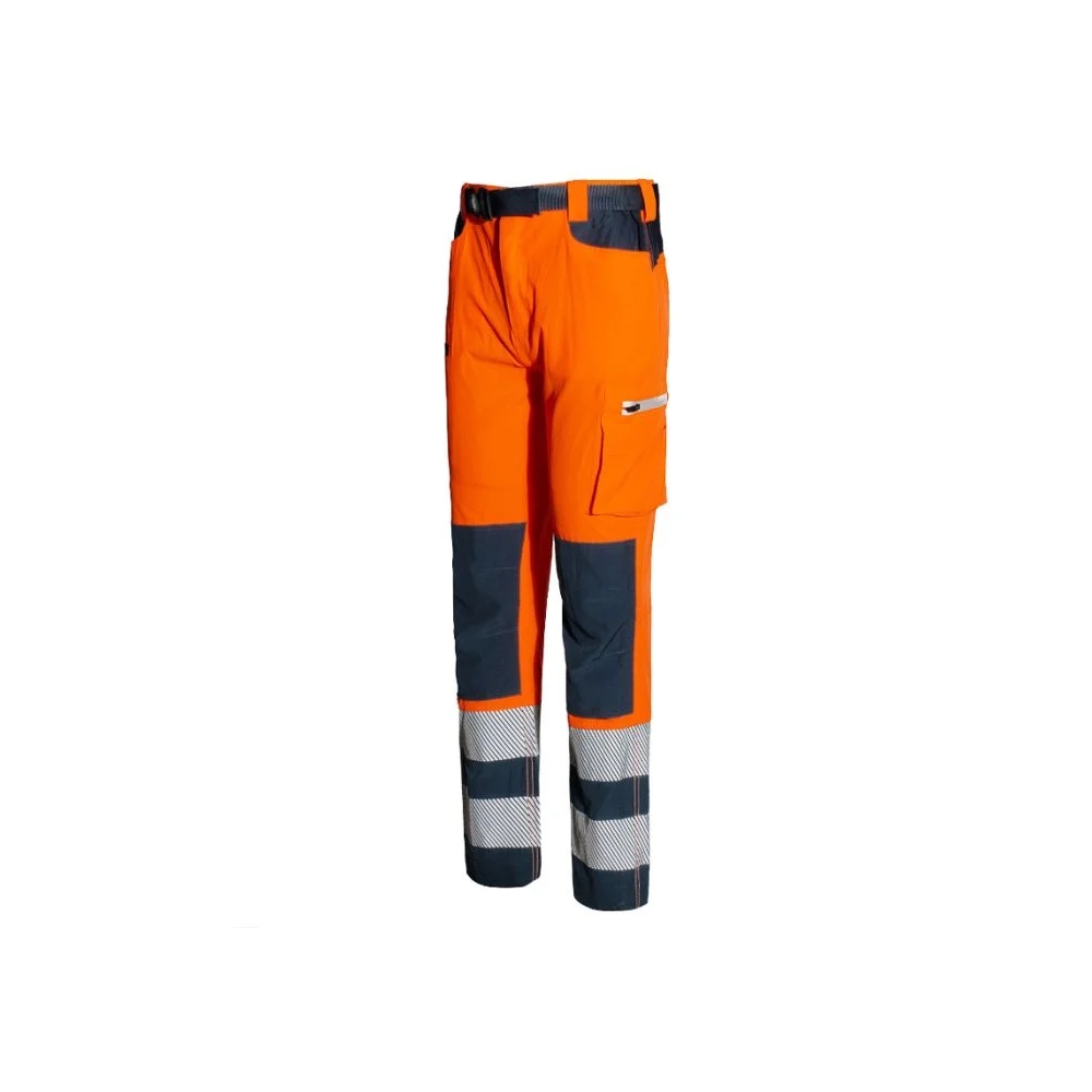 Pantalone Issa Extreme HV 8450NB arancioni, 96% poliestere, 4% spandex.