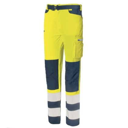Pantalone Issa Extreme HV 8450NB gialli , 96% poliestere, 4% spandex.