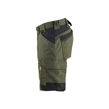 Bermuda Blaklader Artigiano Stretch 1751, 63% poliestere, 33% cotone, 4% elastolefina, twill 2/1, stretch, 260 g/m². verde
