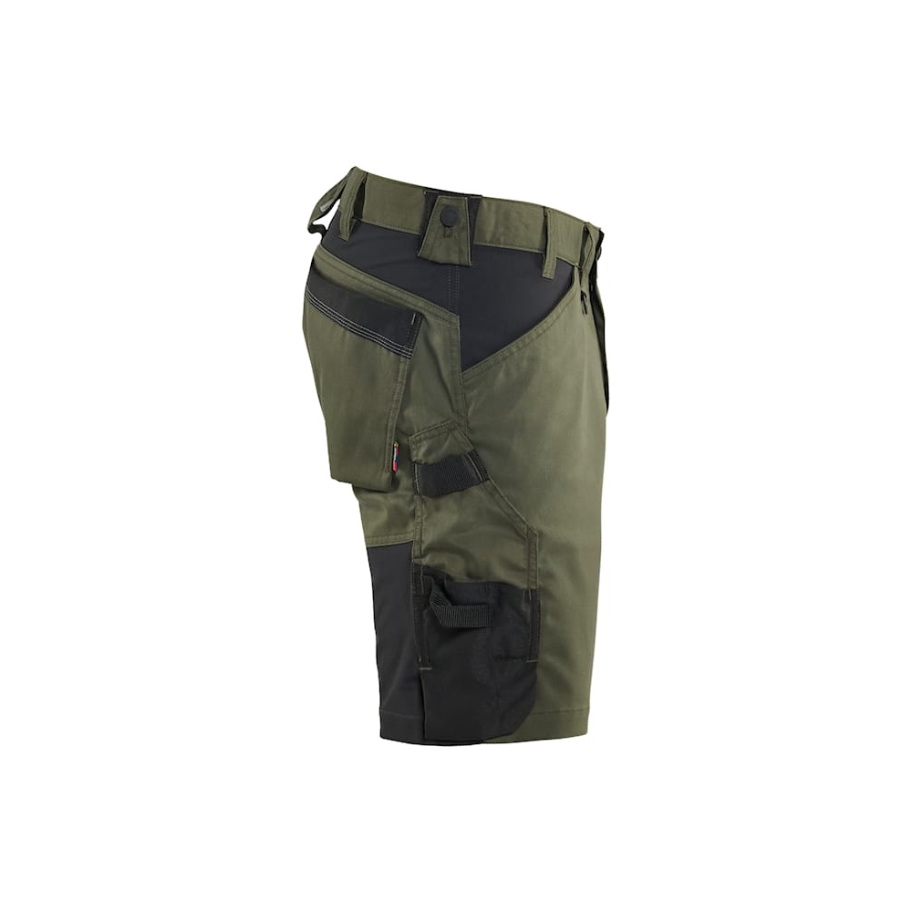 Bermuda Blaklader Artigiano Stretch 1751, 63% poliestere, 33% cotone, 4% elastolefina, twill 2/1, stretch, 260 g/m². verde