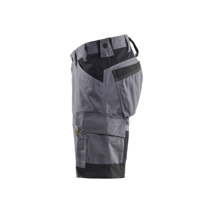 Bermuda Blaklader Artigiano Stretch 1751, 63% poliestere, 33% cotone, 4% elastolefina, twill 2/1, stretch, 260 g/m². grigio