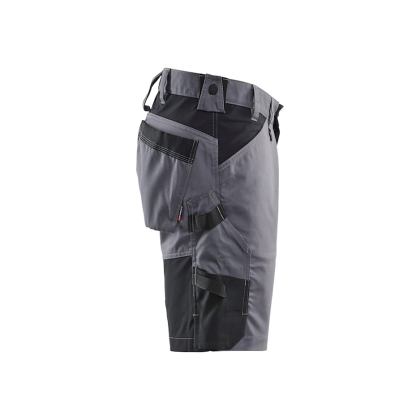 Bermuda Blaklader Artigiano Stretch 1751, 63% poliestere, 33% cotone, 4% elastolefina, twill 2/1, stretch, 260 g/m². grigio