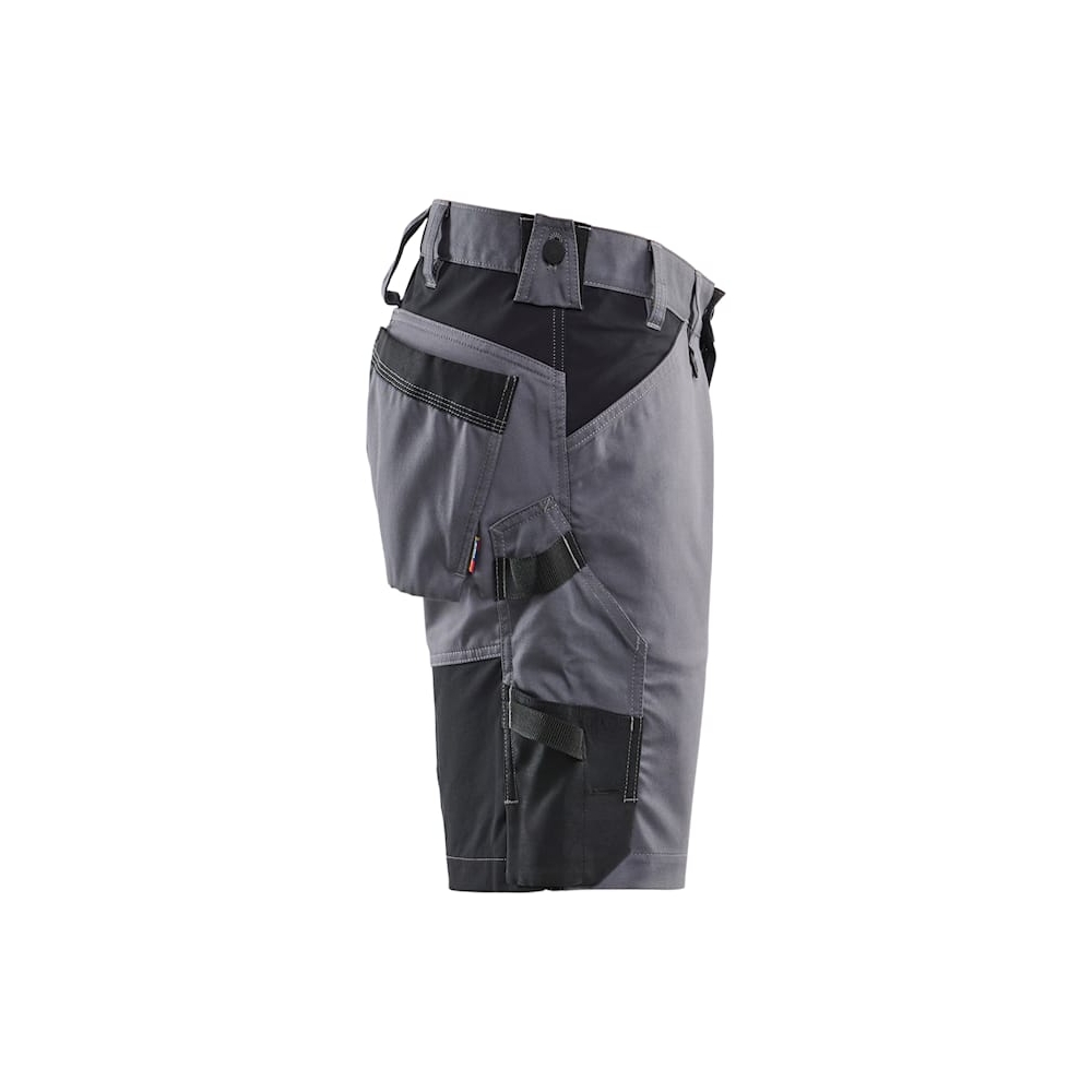 Bermuda Blaklader Artigiano Stretch 1751, 63% poliestere, 33% cotone, 4% elastolefina, twill 2/1, stretch, 260 g/m². grigio