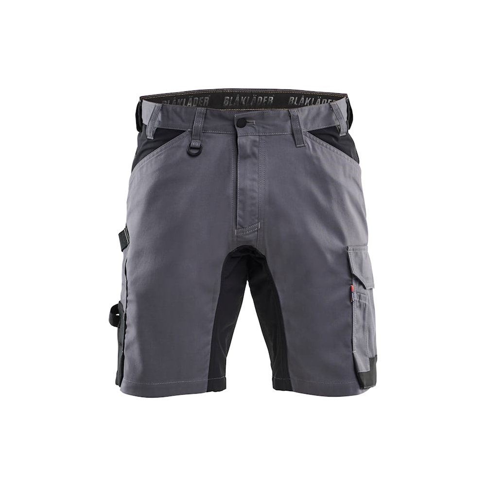 Bermuda Blaklader Artigiano Stretch 1751, 63% poliestere, 33% cotone, 4% elastolefina, twill 2/1, stretch, 260 g/m². grigio