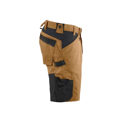 Bermuda Blaklader Artigiano Stretch 1751, 63% poliestere, 33% cotone, 4% elastolefina, twill 2/1, stretch, 260 g/m². marrone