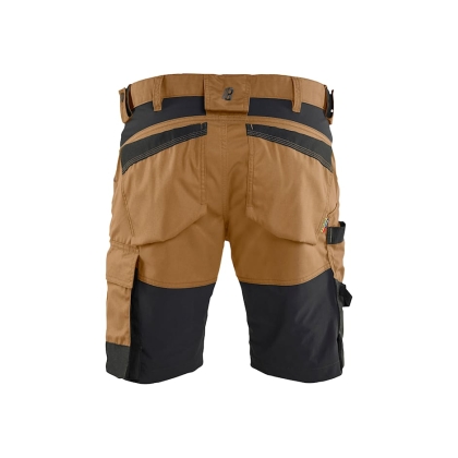 Bermuda Blaklader Artigiano Stretch 1751, 63% poliestere, 33% cotone, 4% elastolefina, twill 2/1, stretch, 260 g/m². marrone