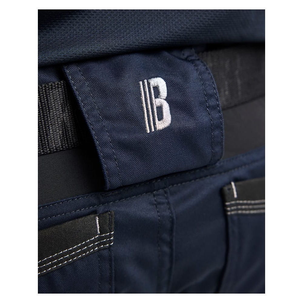 Bermuda Blaklader Artigiano Stretch 1751, 63% poliestere, 33% cotone, 4% elastolefina, twill 2/1, stretch, 260 g/m². blu