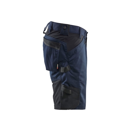 Bermuda Blaklader Artigiano Stretch 1751, 63% poliestere, 33% cotone, 4% elastolefina, twill 2/1, stretch, 260 g/m². blu