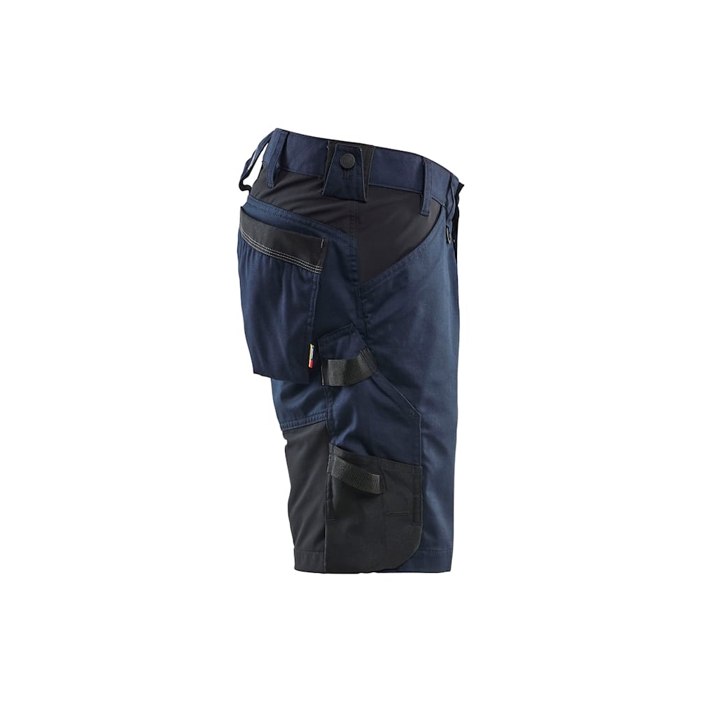 Bermuda Blaklader Artigiano Stretch 1751, 63% poliestere, 33% cotone, 4% elastolefina, twill 2/1, stretch, 260 g/m². blu