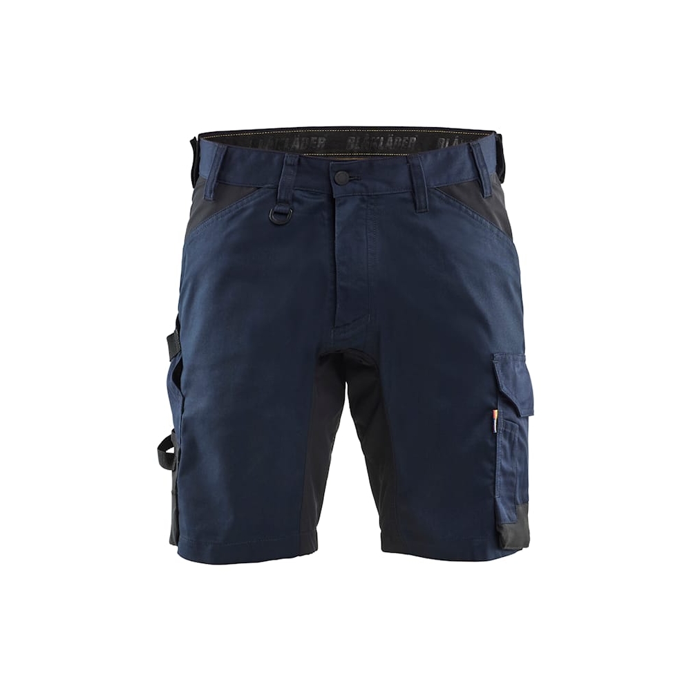 Bermuda Blaklader Artigiano Stretch 1751, 63% poliestere, 33% cotone, 4% elastolefina, twill 2/1, stretch, 260 g/m². blu