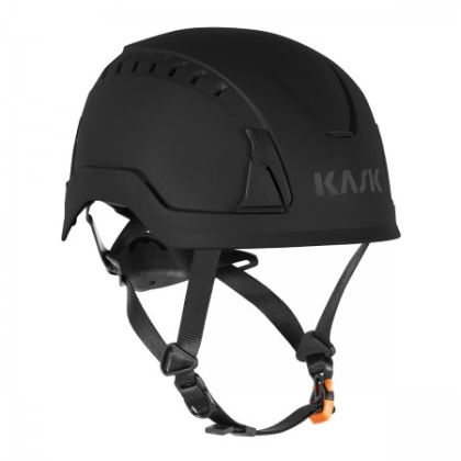 Elmetto Primero Air Kask, calotta esterna in polipropilene  e  calotta interna in schiuma Neopor® Ccycled® by BASF. Nero
