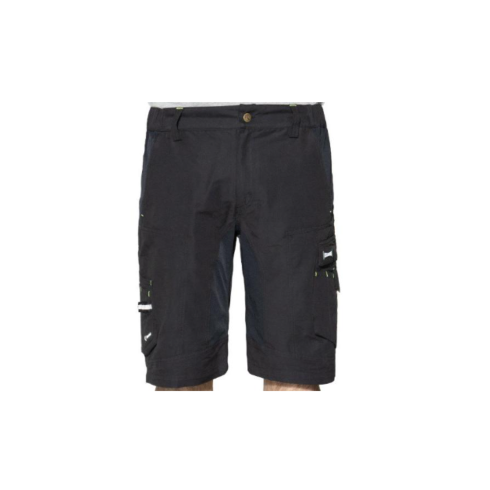 Bermuda prfofessionali realizzati con tessuto tecnico Flexard di colore nero.