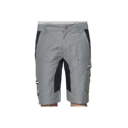 Bermuda prfofessionali realizzati con tessuto tecnico Flexard di colore grigio.