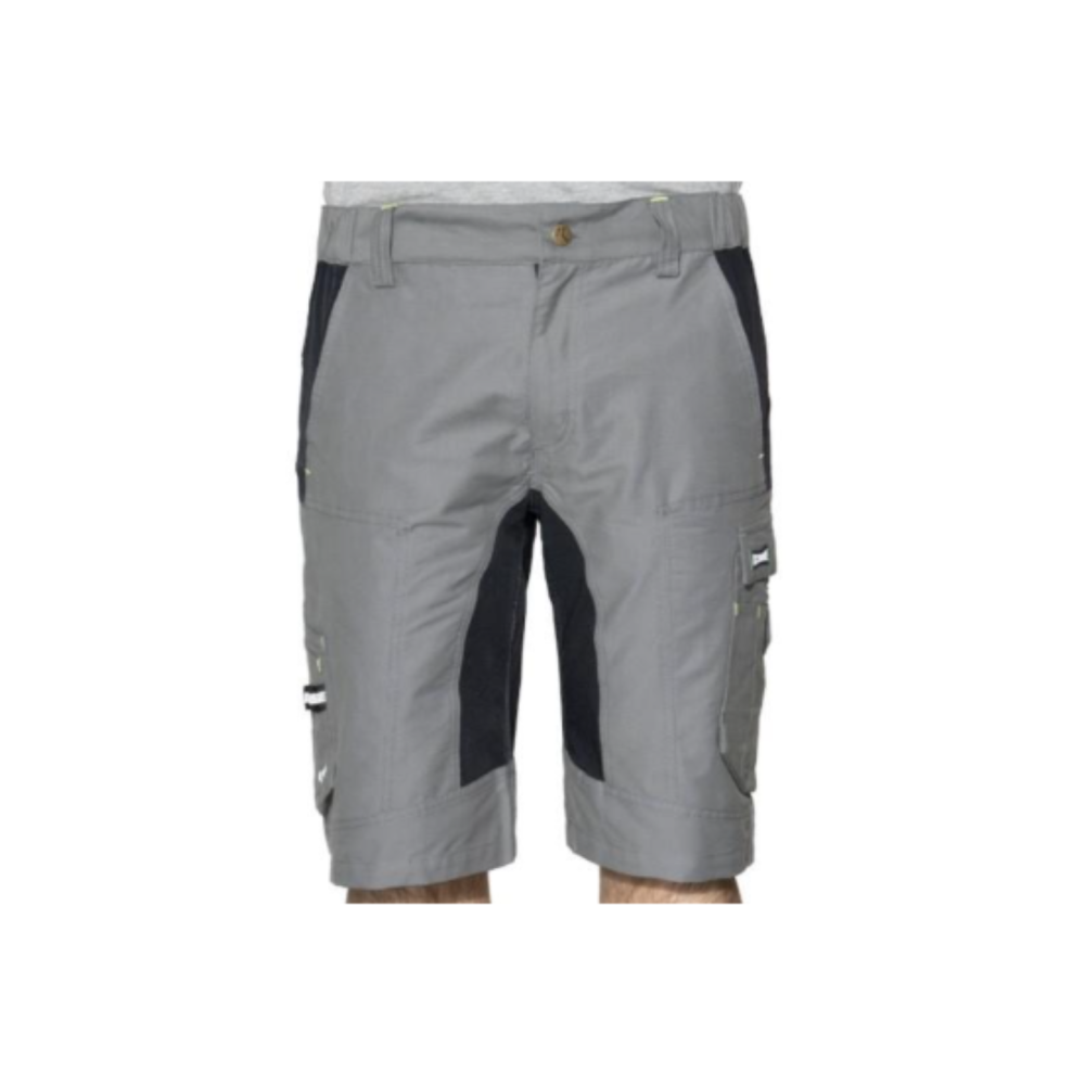 Bermuda prfofessionali realizzati con tessuto tecnico Flexard di colore grigio.