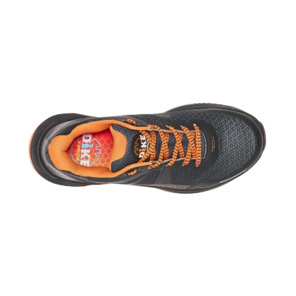 Scarpe antinfortunistiche Dike Olympic Overtime X-Pro III, nere arancioni , S3L ESD,  tomaia in engineered mesh.