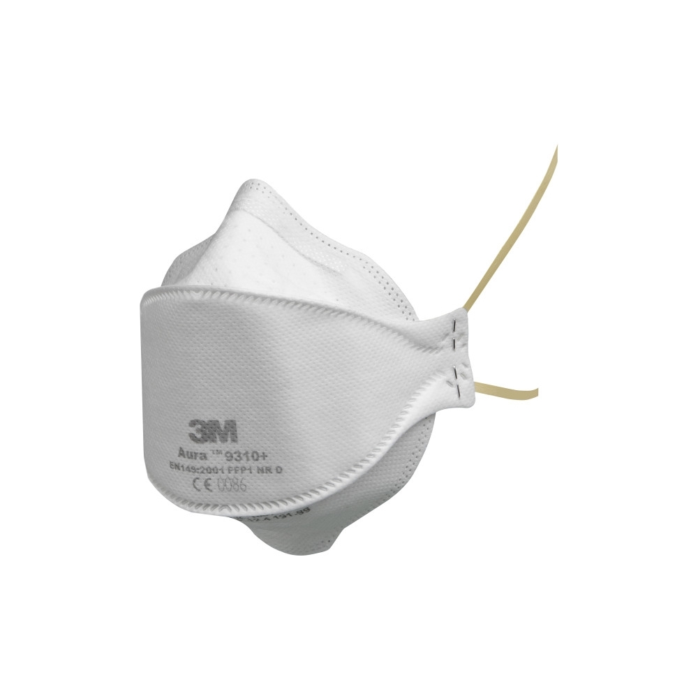 Respiratore 3M 9310+, antipolvere, senza valvola, bianca, non indossata, serie Aura