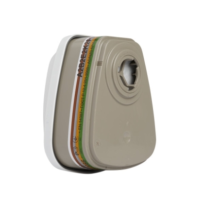 Filtro 3M, A2B2E2K2 , 6099, per polveri, gas inorganici e acidi, vapori organici, con attacco a baionetta, serie 6000