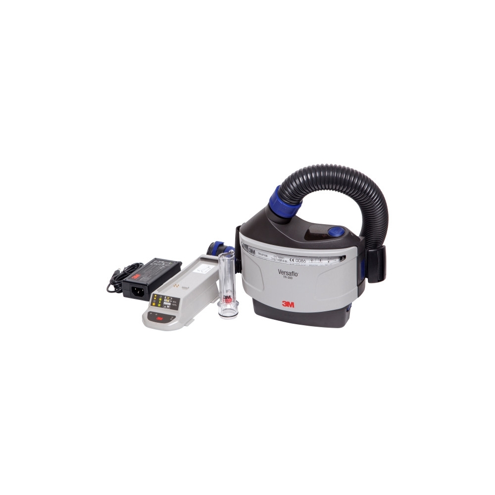 Respiratore elettroventilato Versaflo 3M, TR-315E+, Kit di base con filtro antiparticolato,  batteria,  tubo,cintura standard