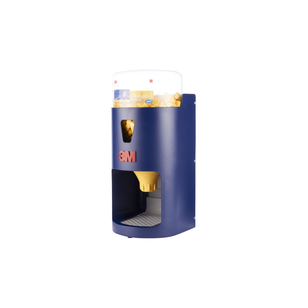 Base boccione One touch 3M 391-0000, in materia plastica, eroga un inserto auricolare alla volta, colore blu.