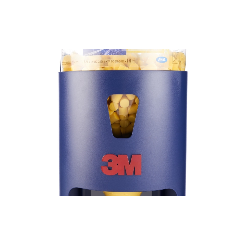Base boccione One touch 3M 391-0000, in materia plastica, eroga un inserto auricolare alla volta, colore blu.
