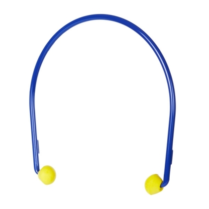 Inserti auricolari con archetto 3M, EC-01-000, auricolari gialli, archetto blu