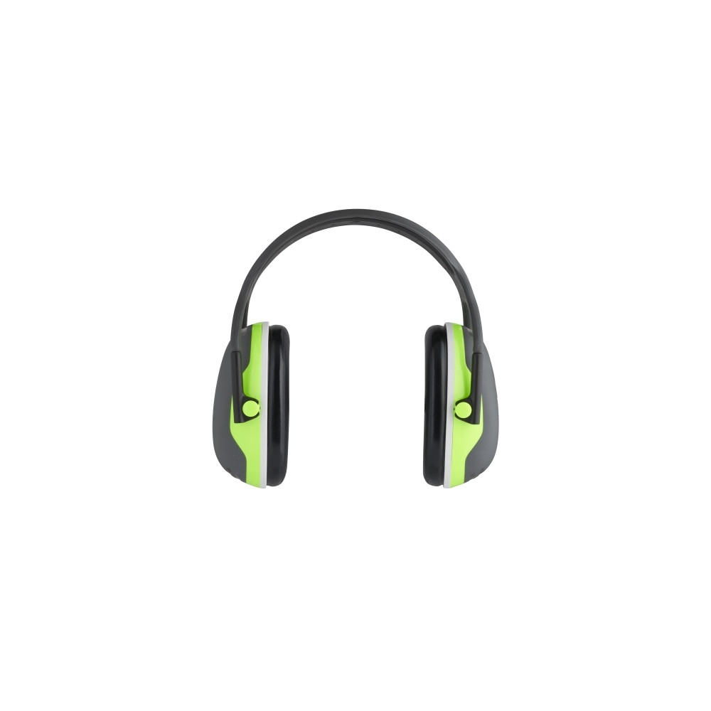 Cuffie auricolari 3M, X4A, PELTOR, colore nero con inserti verde fluo, cuffie da bardatura temporale