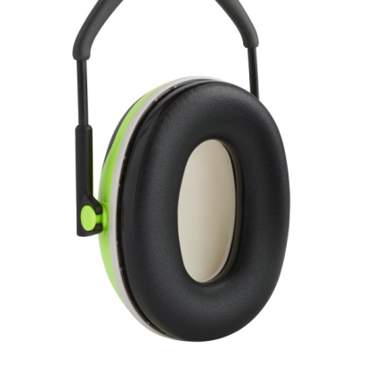 Cuffie auricolari 3M, X4A, PELTOR, colore nero con inserti verde fluo, cuffie da bardatura temporale