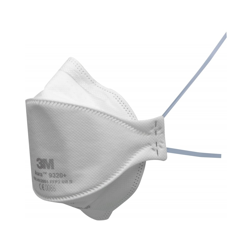 Respiratore 3M 9320+ BULK, antipolvere, senza valvola, bianca, non indossata, serie Aura