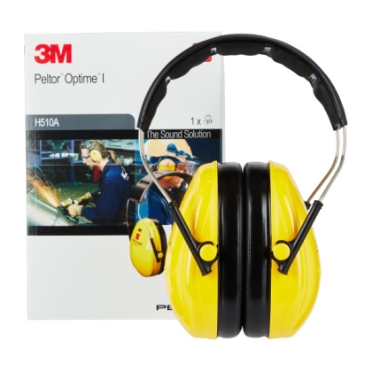 Cuffie auricolari 3M, H510A-401-GU, PELTOR, colore giallo, cuffie da bardatura temporale, con scatola