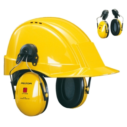 Cuffie auricolari 3M, H510P3E-405-GU, PELTOR, colore giallo, cuffie per attacco per elmetto, non indossate
