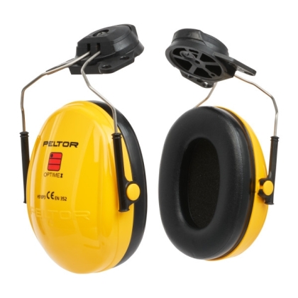 Cuffie auricolari 3M, H510P3E-405-GU, PELTOR, colore giallo, cuffie per attacco per elmetto, non indossate