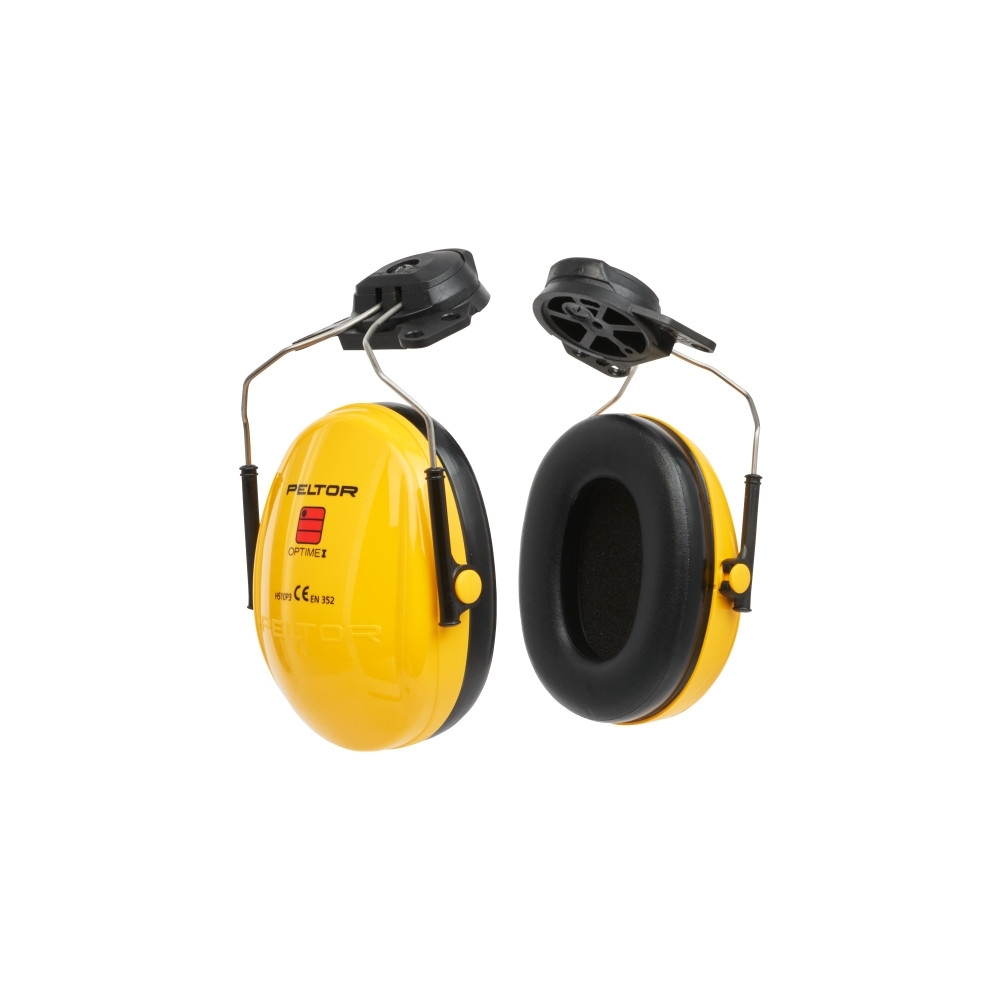 Cuffie auricolari 3M, H510P3E-405-GU, PELTOR, colore giallo, cuffie per attacco per elmetto, non indossate