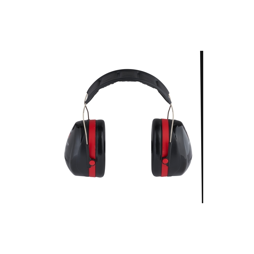 Cuffie auricolari 3M, H540A-411-SV, PELTOR, colore nero con inserti rossi, cuffie da bardatura temporale
