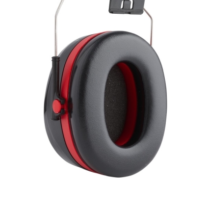 Cuffie auricolari 3M, H540P3E-413-SV, PELTOR, colore nero con inserti rossi, cuffie per  attacco per elmetto