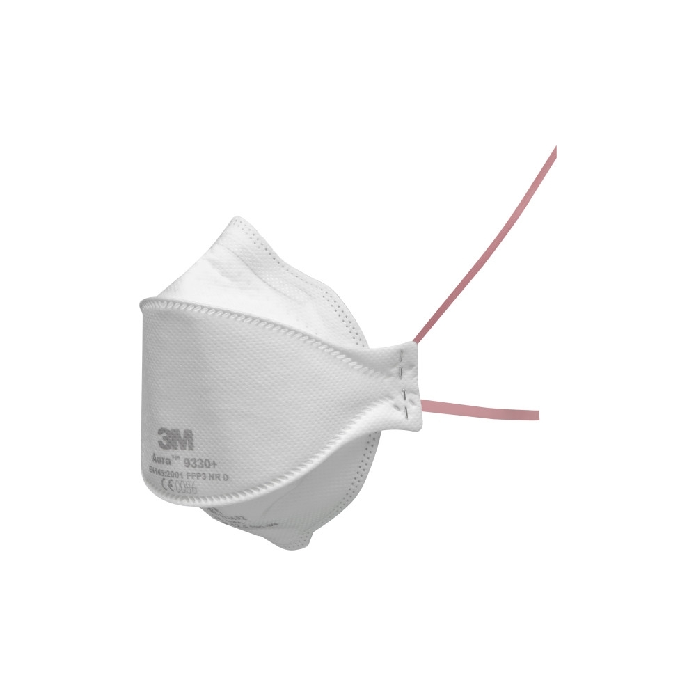 Respiratore 3M 9330+ BULK, antipolvere, senza valvola, bianca, non indossata, serie Aure