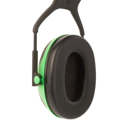 Cuffie auricolari  3M, X1A, PELTOR, colore nero con inserti verde fluo, cuffie da bardatura temporale