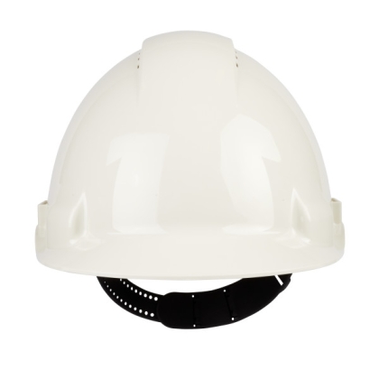 Elmetto 3M, G3000CUV-VI, colore bianco, uvicator, ventilato, con fascia antisudore in plastica, non indossato